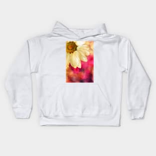 Daisy - Golden on Pink Kids Hoodie